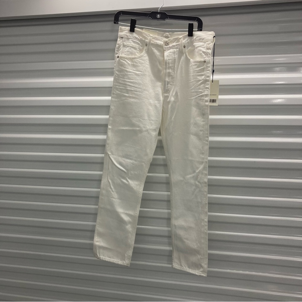 Citizens Of Humanity Cream Straight Jeans